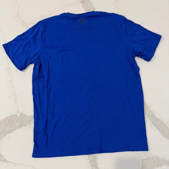 Under Armour Sport Left Chest Logo Short Sleeve TShirt Mens Large Loose Fit Blue - Picture 5 of 5